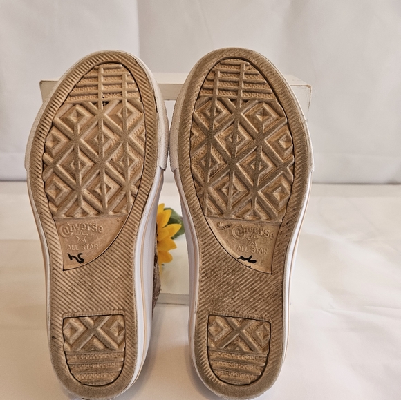 Converse Glitter Chuck Taylor All Star Junior. Dust Pink Glitter Size 2. - Picture 10 of 16